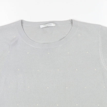 Womens UK Size 14 Marks and Spencer Grey Pullover Jumper