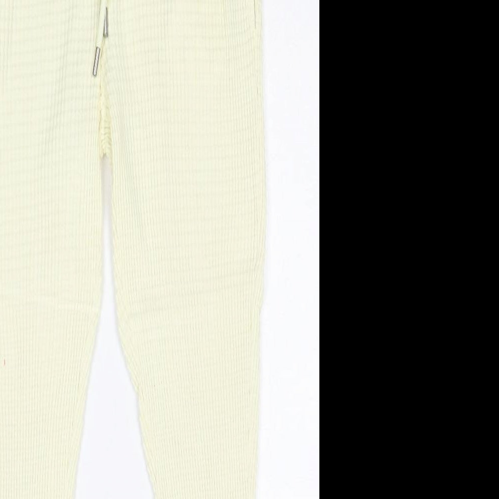 Womens UK Size 6 ASOS Regular Fit Jogger Ivory Trousers