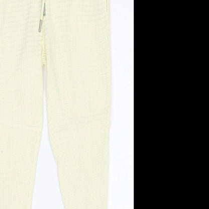 Womens UK Size 6 ASOS Regular Fit Jogger Ivory Trousers