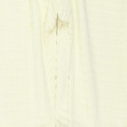 Womens UK Size 6 ASOS Regular Fit Jogger Ivory Trousers