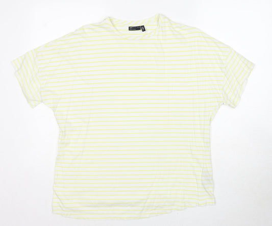 Womens UK Size 6 ASOS Yellow Basic T-Shirt