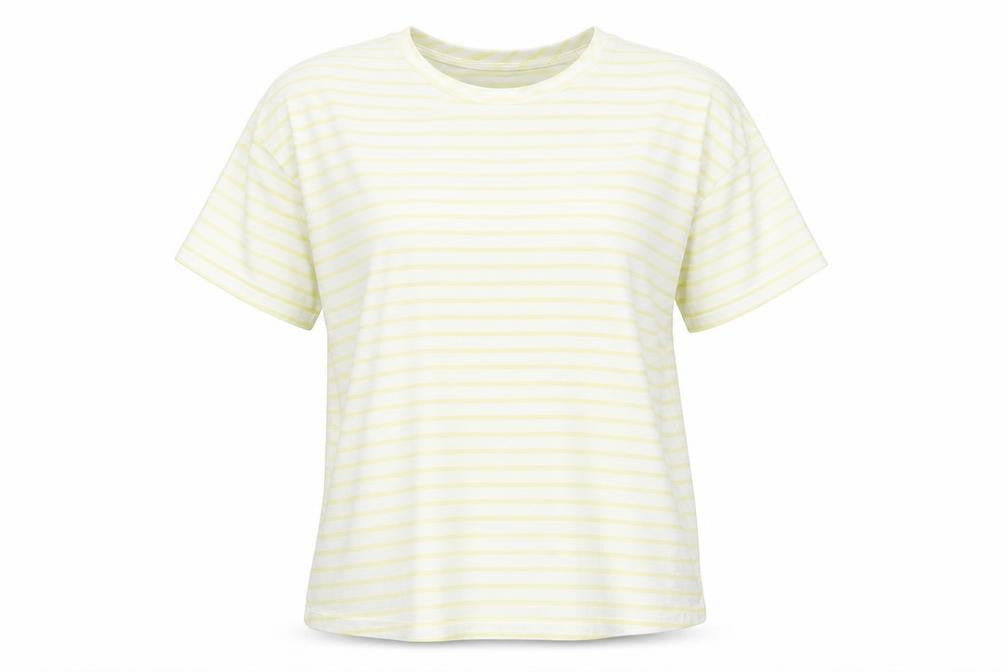 Womens UK Size 6 ASOS Yellow Basic T-Shirt