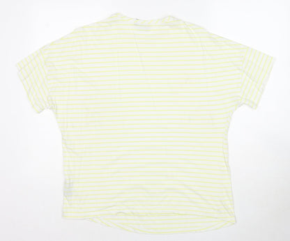 Womens UK Size 6 ASOS Yellow Basic T-Shirt