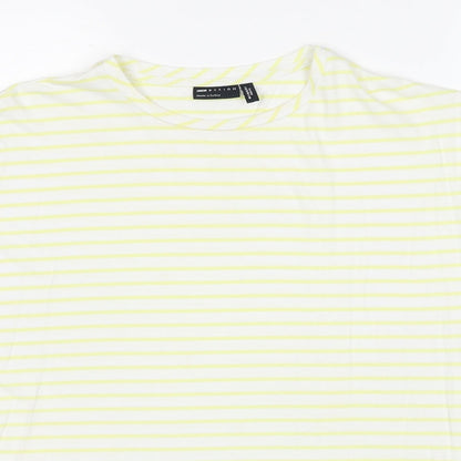 Womens UK Size 6 ASOS Yellow Basic T-Shirt