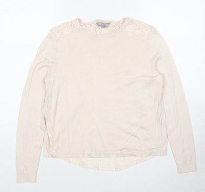 Womens UK Size 8 Dorothy Perkins Beige Pullover Jumper
