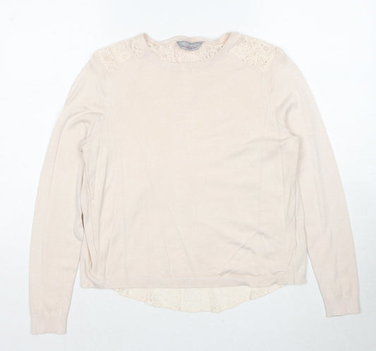 Womens UK Size 8 Dorothy Perkins Beige Pullover Jumper