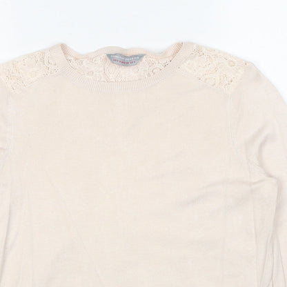 Womens UK Size 8 Dorothy Perkins Beige Pullover Jumper