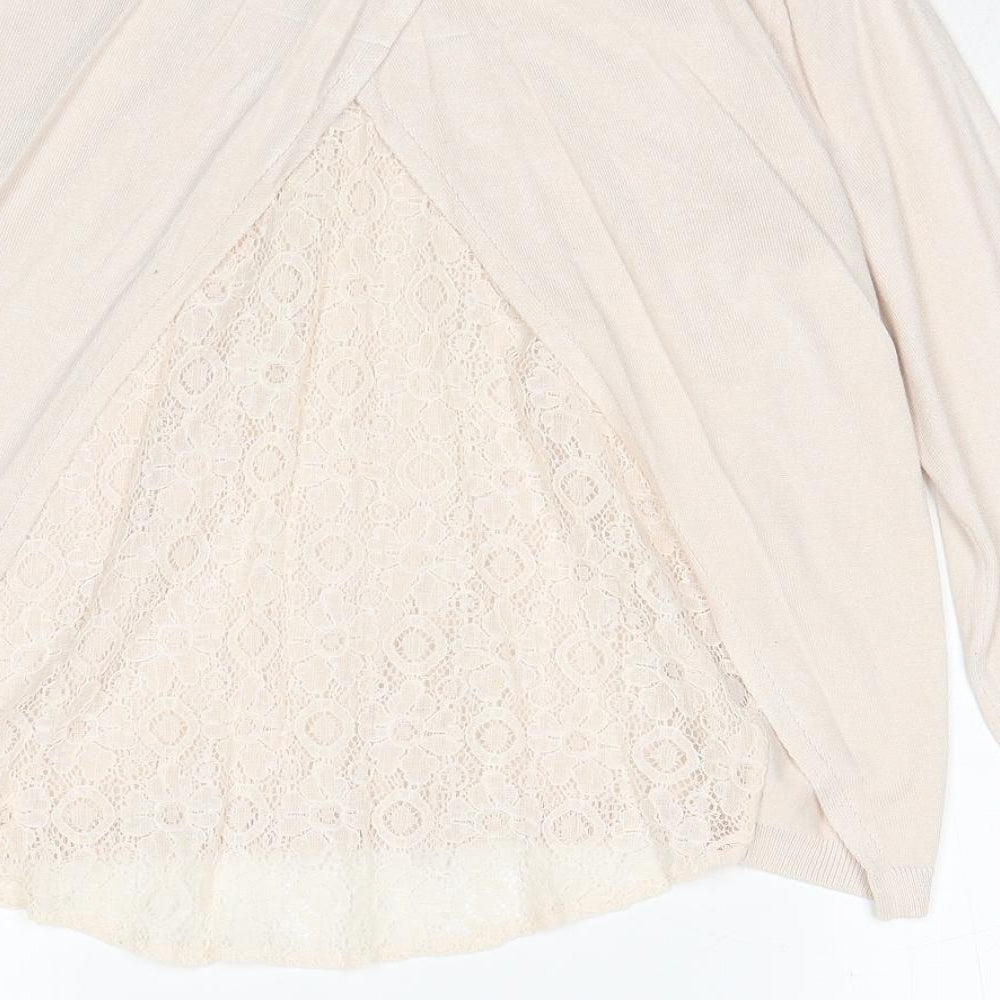 Womens UK Size 8 Dorothy Perkins Beige Pullover Jumper