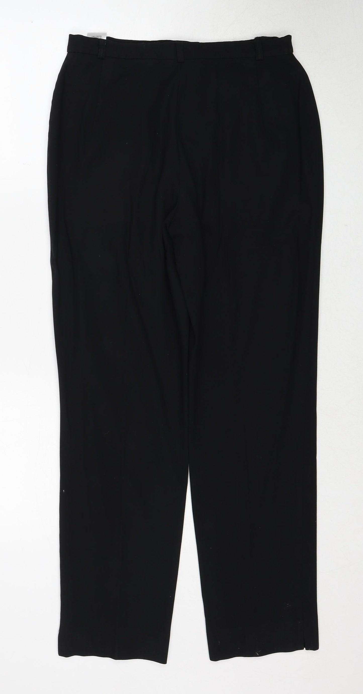 Womens UK Size 12 Marks and Spencer Regular Fit  Black Trousers