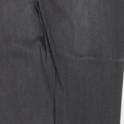 Old Navy Womens Grey Cotton Skinny Jeans Size 12 Regular Zip