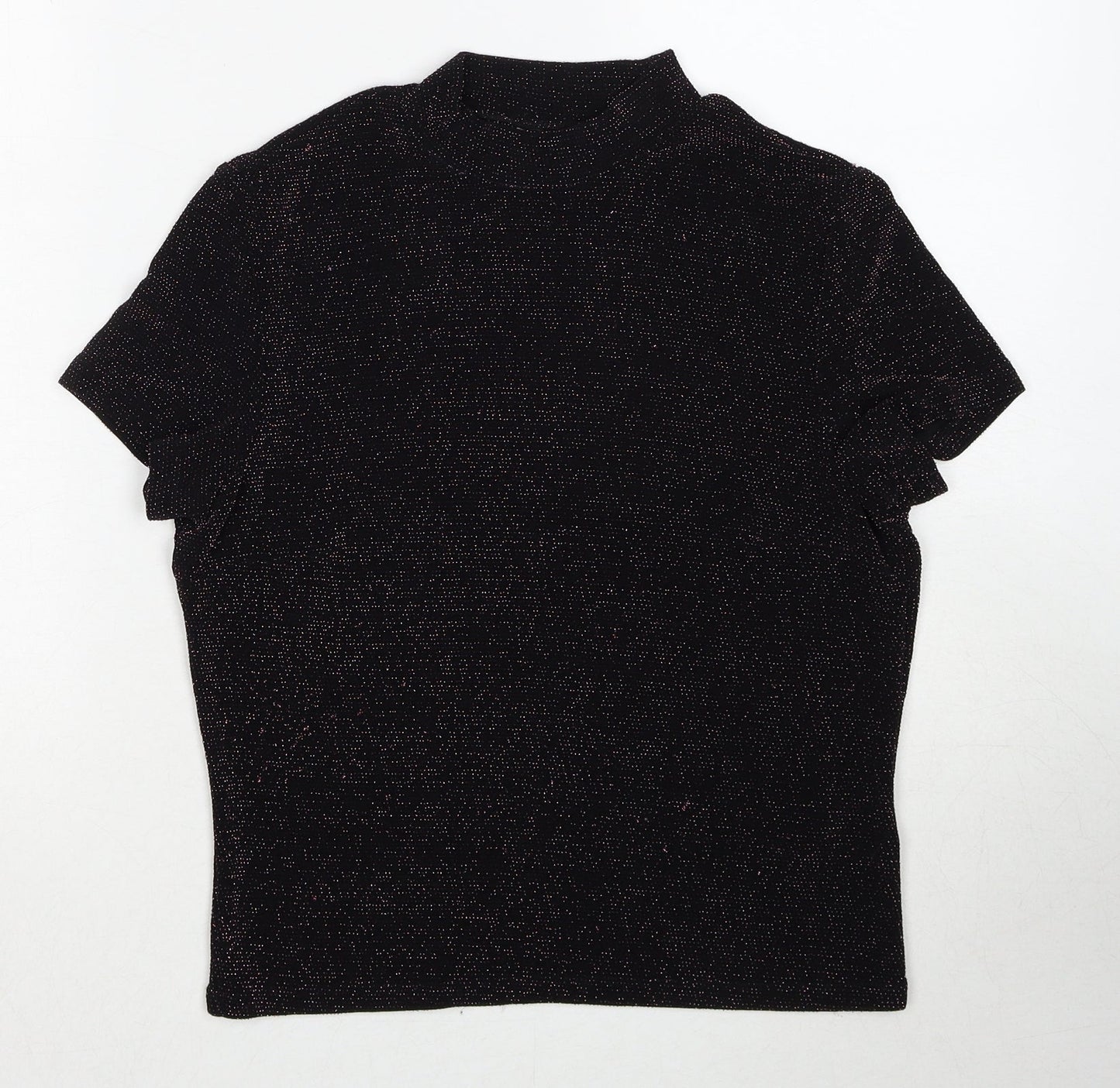 Womens UK Size M Monki Black Basic Blouse