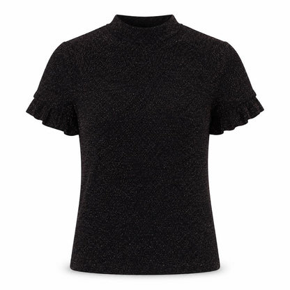Womens UK Size M Monki Black Basic Blouse