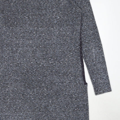 Stock Shop Womens Black Colourblock Polyester Jumper Dress Size S Round Neck Pullover