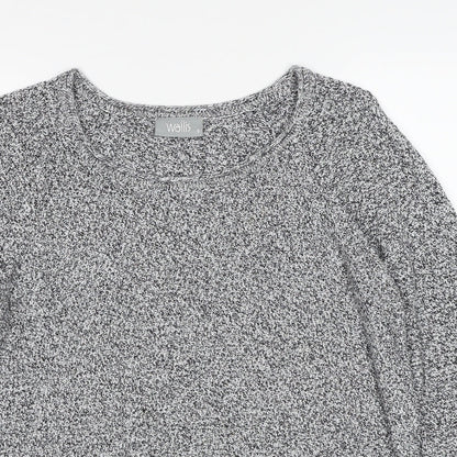Womens UK Size S Wallis Grey Pullover Jumper