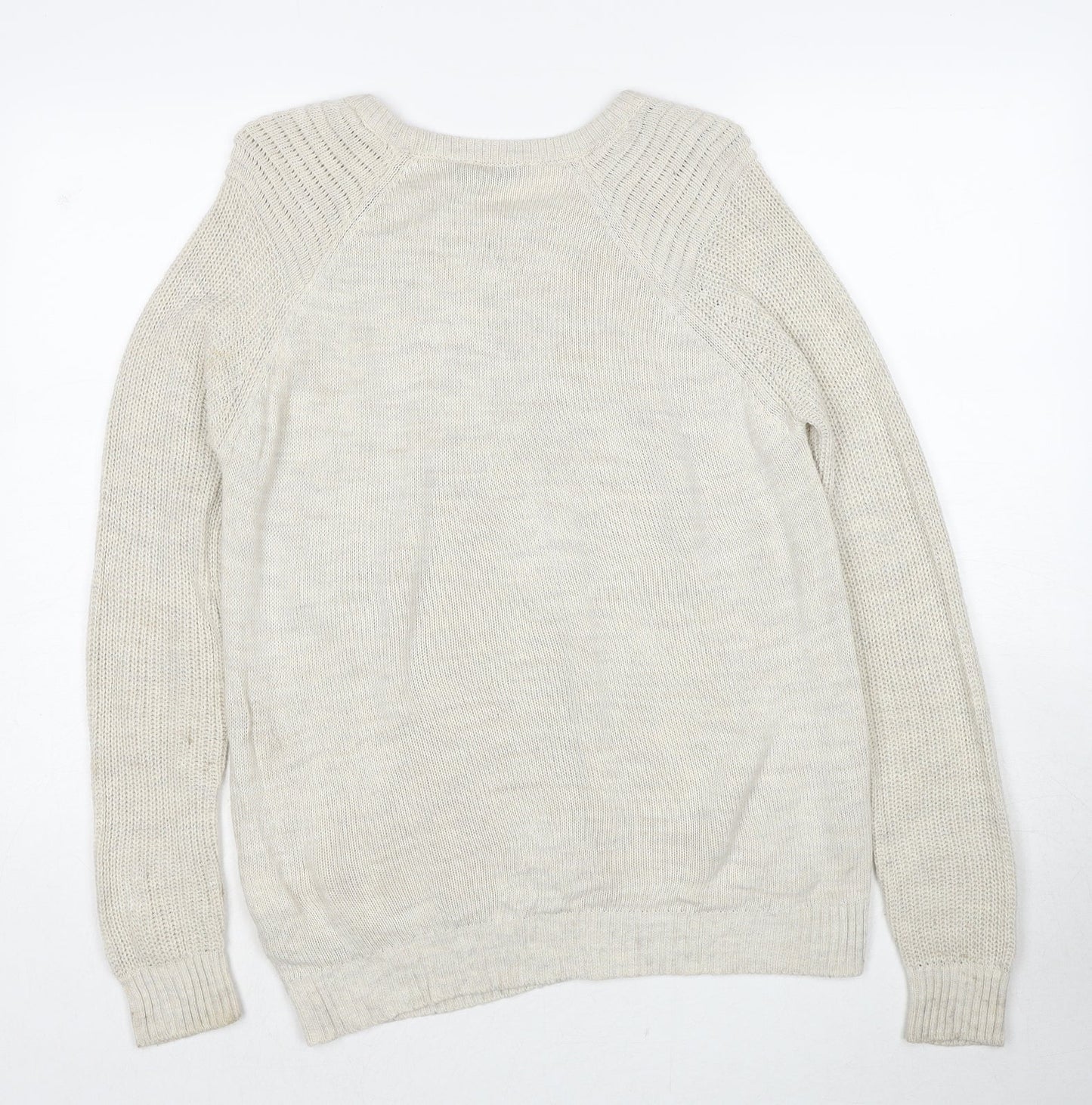 Womens UK Size S Stradivarius Beige Pullover Jumper