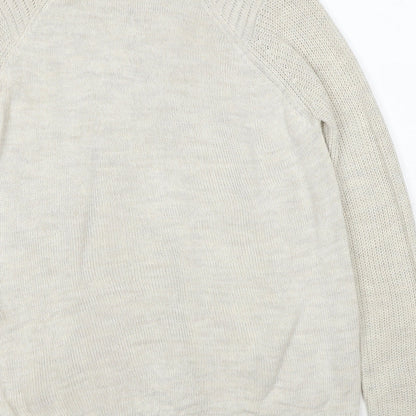 Womens UK Size S Stradivarius Beige Pullover Jumper