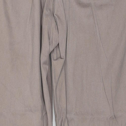 Maine Mens Beige Cotton Trousers Size 36 in L29 in Regular Zip