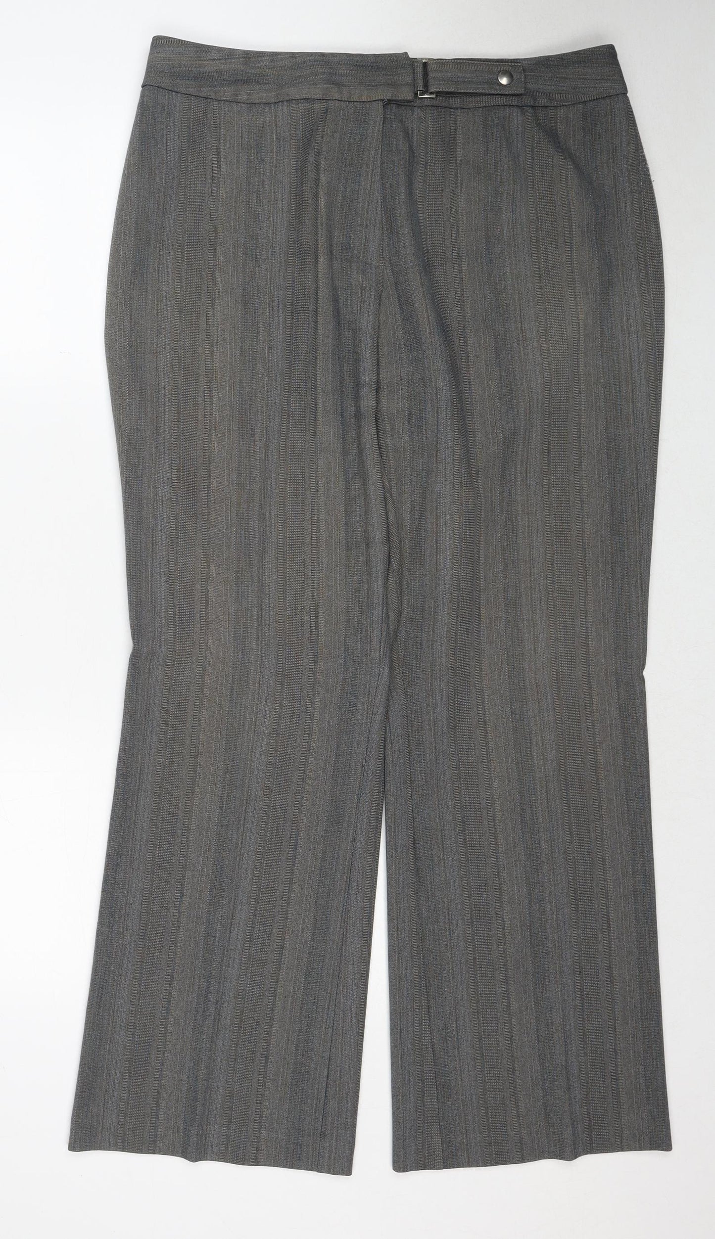 Womens UK Size 16 Marks and Spencer Regular Fit  Grey Trousers
