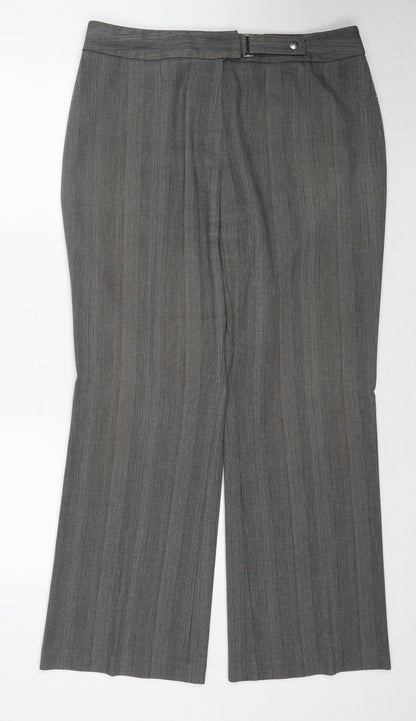 Womens UK Size 16 Marks and Spencer Regular Fit  Grey Trousers
