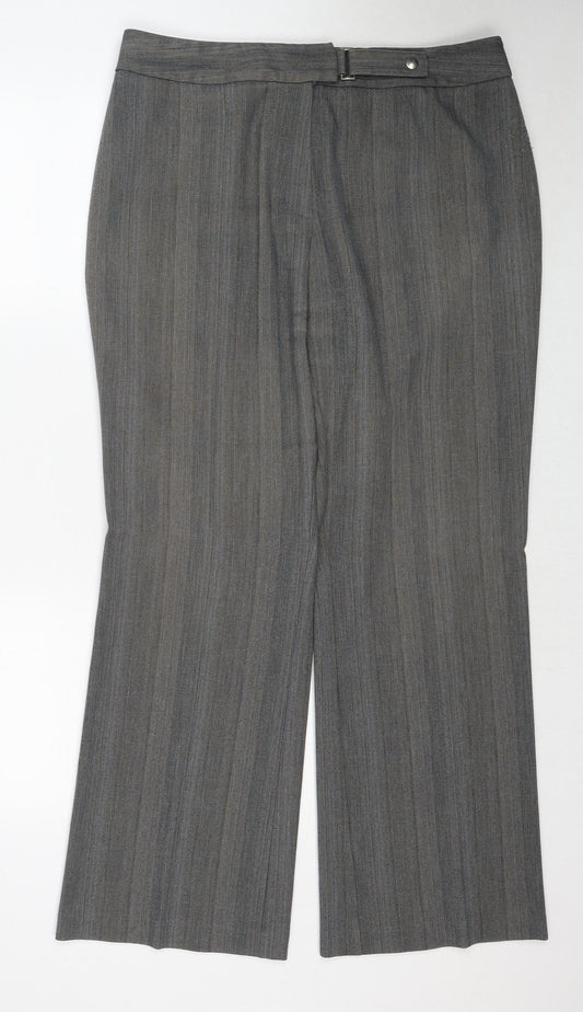Womens UK Size 16 Marks and Spencer Regular Fit  Grey Trousers