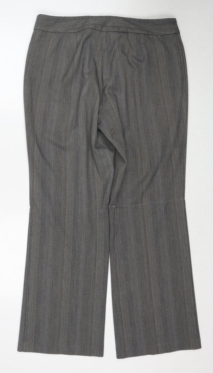 Womens UK Size 16 Marks and Spencer Regular Fit  Grey Trousers
