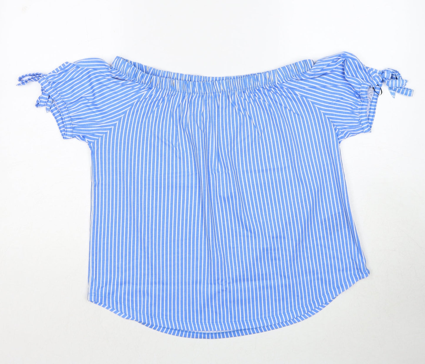 Womens UK Size XS H&M Blue Basic Blouse