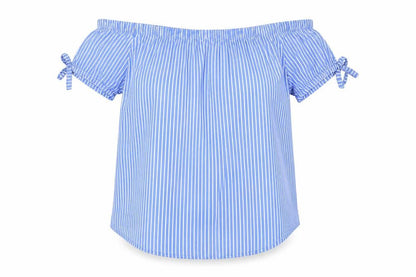 Womens UK Size XS H&M Blue Basic Blouse