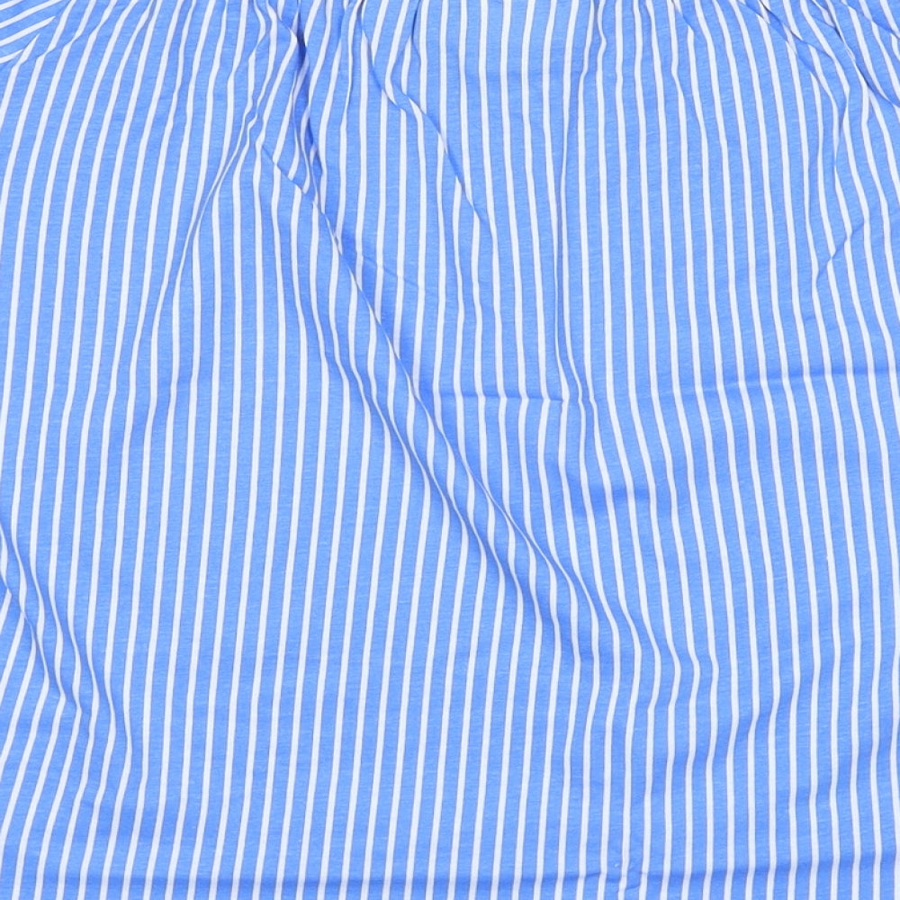Womens UK Size XS H&M Blue Basic Blouse