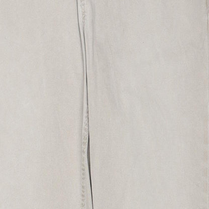 MAC Mens Beige Cotton Trousers Size 32 in Regular Zip