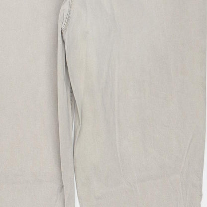 MAC Mens Beige Cotton Trousers Size 32 in Regular Zip