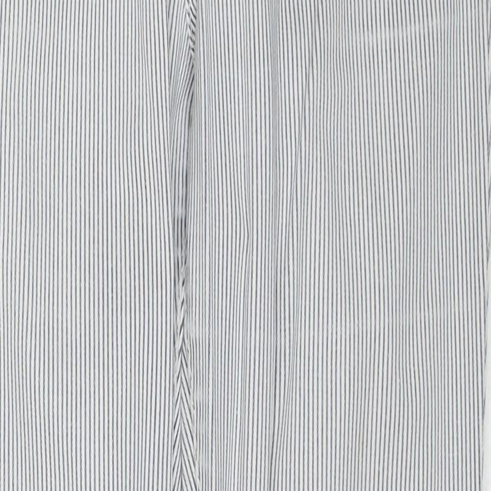 Label Of Grade Womens Blue Striped Cotton Straight Jeans Size 26 in Regular Button