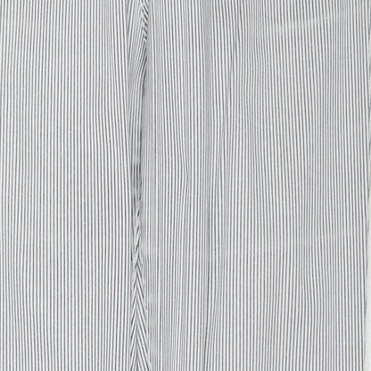 Label Of Grade Womens Blue Striped Cotton Straight Jeans Size 26 in Regular Button
