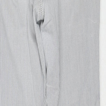 Label Of Grade Womens Blue Striped Cotton Straight Jeans Size 26 in Regular Button