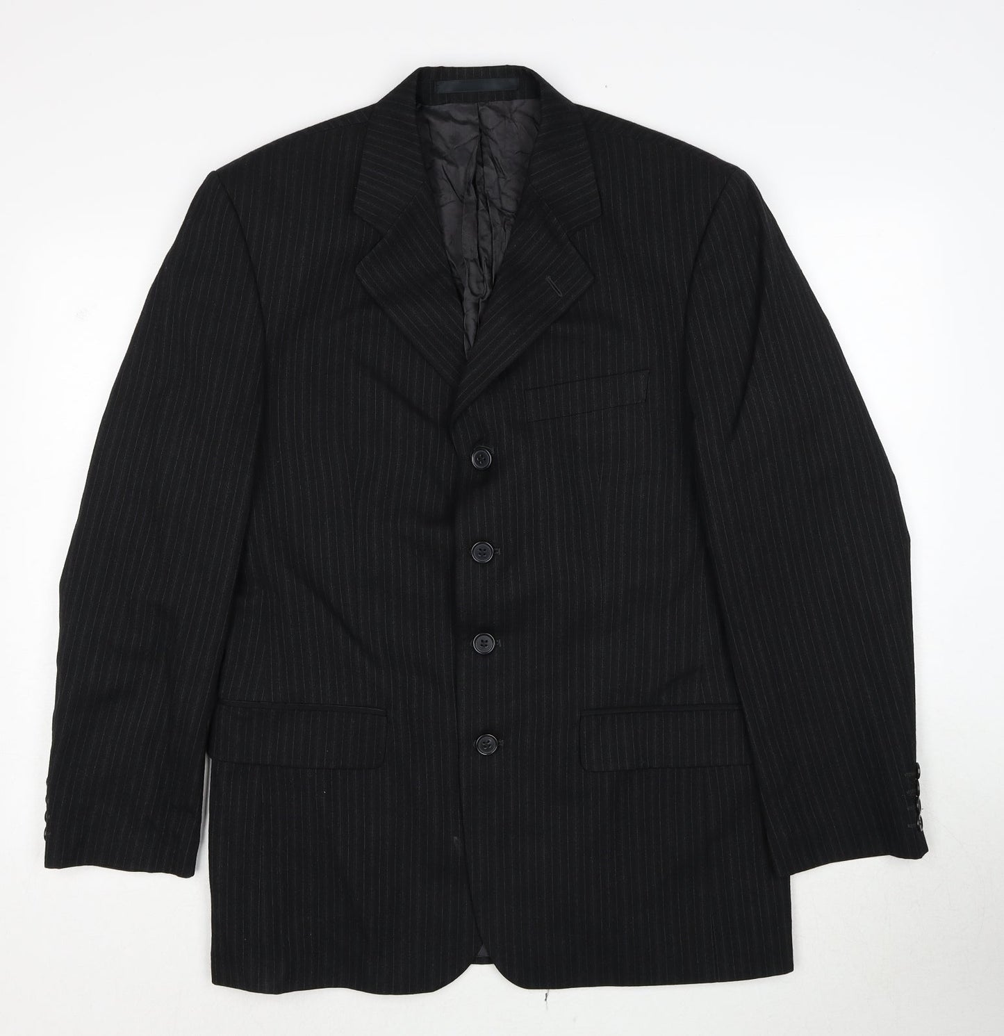 Mens UK Size 38 Principles Regular Black Suit Jacket