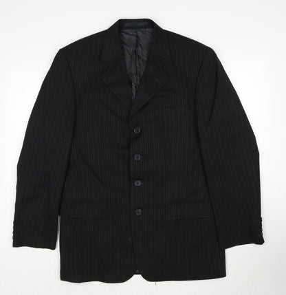 Mens UK Size 38 Principles Regular Black Suit Jacket
