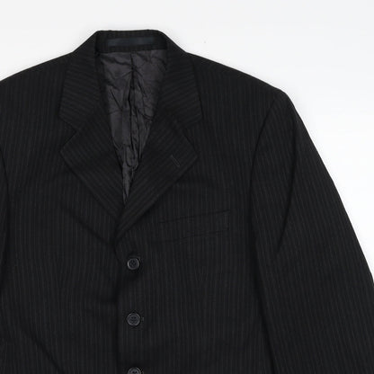 Mens UK Size 38 Principles Regular Black Suit Jacket