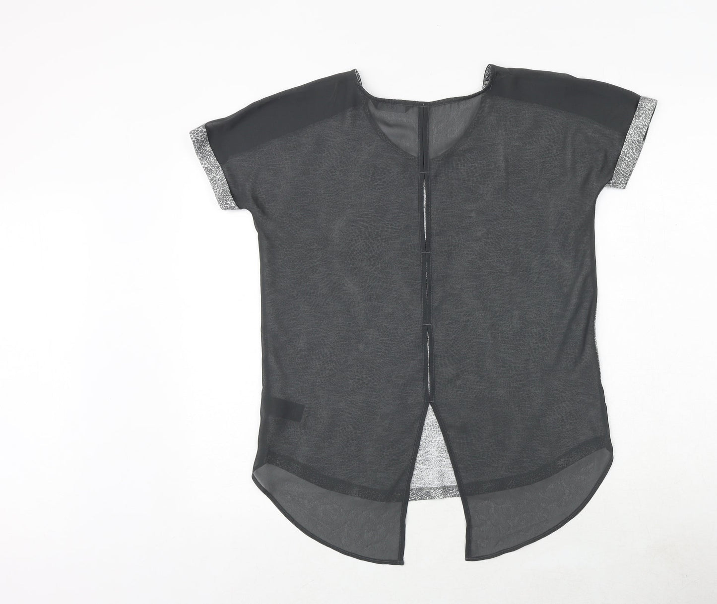 Womens UK Size 6 NEXT Grey Basic Blouse