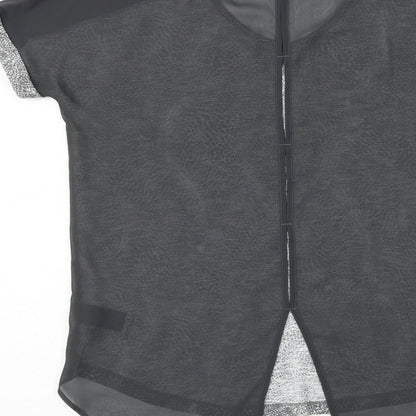 Womens UK Size 6 NEXT Grey Basic Blouse