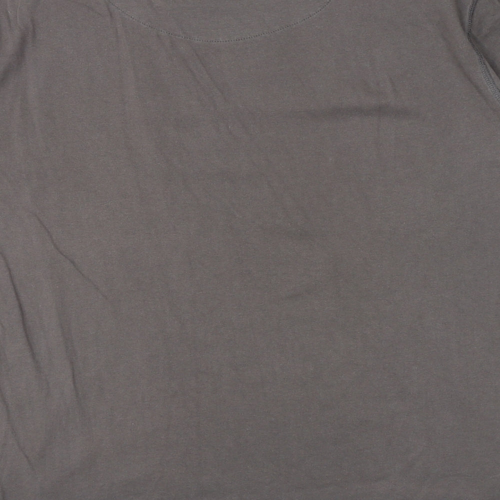 Jameson Carter Mens Grey Cotton T-Shirt Size S Round Neck