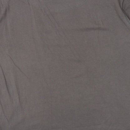 Jameson Carter Mens Grey Cotton T-Shirt Size S Round Neck