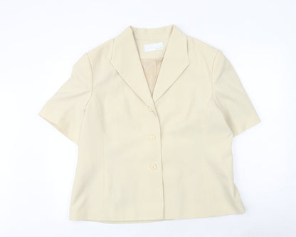 AMARANTO Womens Grey Jacket Size 20 Button