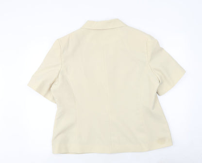 AMARANTO Womens Grey Jacket Size 20 Button