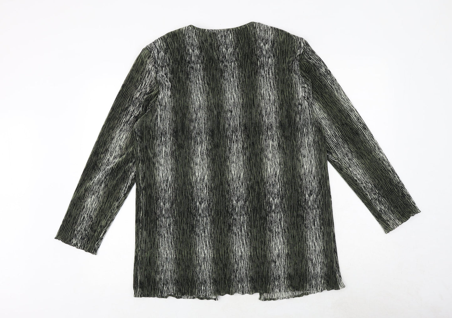 Womens UK Size M Anna Morelle Green Basic Blouse