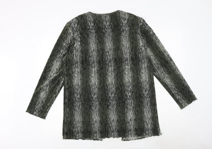 Womens UK Size M Anna Morelle Green Basic Blouse