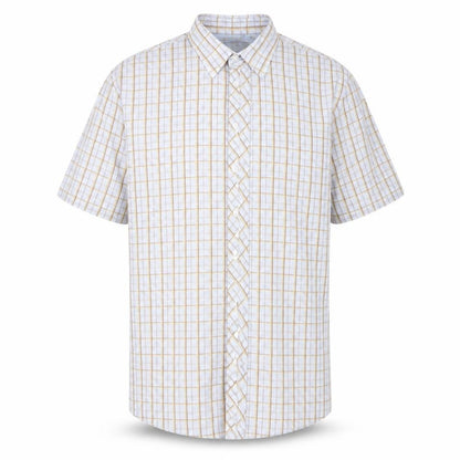 ARMANDO Mens Blue Check 100% Cotton Button-Up Size XL Collared Button