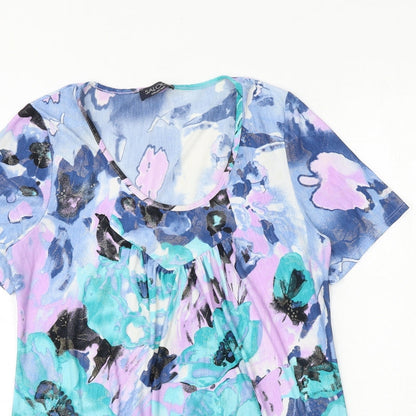 Womens UK Size S Saloos Multicoloured Basic T-Shirt