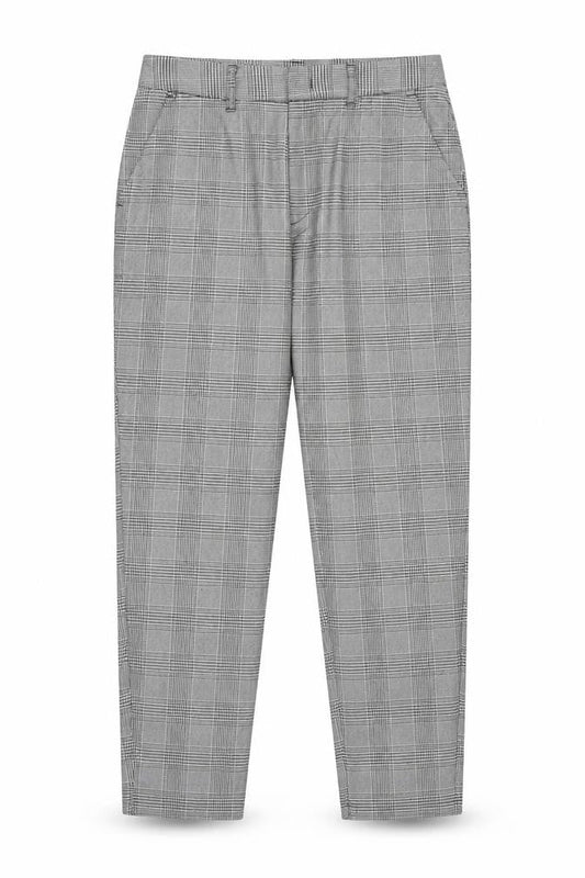 Mens UK Size M Bluesteel Regular Fit Carrot Grey Trousers