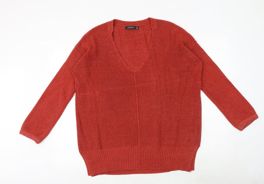 Womens UK Size M Glassons Orange Pullover Jumper