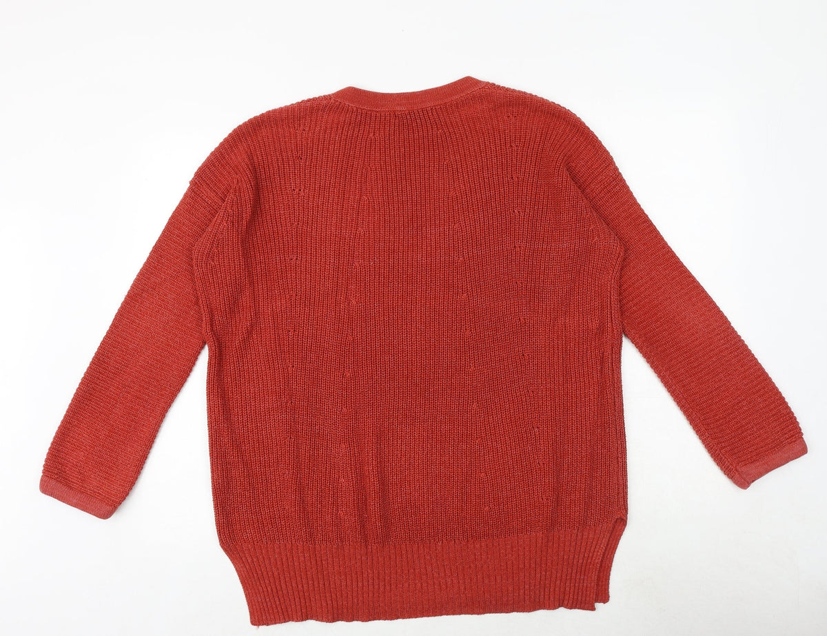 Womens UK Size M Glassons Orange Pullover Jumper