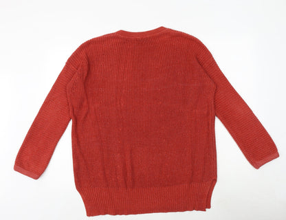 Womens UK Size M Glassons Orange Pullover Jumper